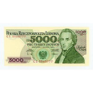 PRL, Zestaw 5.000 złotych 1988 CS (371)