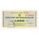 Deposit Revaluation Bond, 1,000 zloty CD series (373)