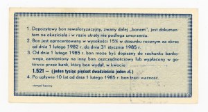 Deposit Revaluation Bond, 1,000 zloty CD series (373)