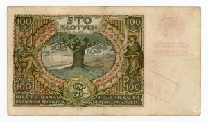 GG, 100 gold 1934 BD. - false occupation overprint (375)