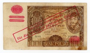 GG, 100 gold 1934 AD. - false occupation overprint (376)