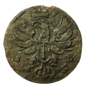 Niemcy, Brandenburgia, Fryderyk III, 6 fenigów 1690 SD Stargard (704)