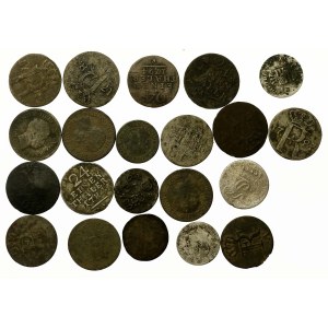 Prusy, srebrne drobne monety. Zestaw 21 szt. (711)