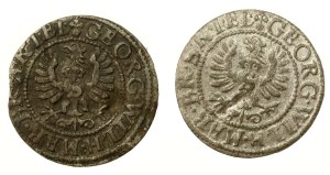 Ducal Prussia, George II Wilhelm, set of shekels. Total of 2 pieces (727)