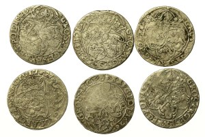 Sigismund III Vasa, set of sixes. 6 pieces total.
