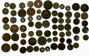 Poland and others. Set of Polish and foreign coins. Total 72 pieces. (768)