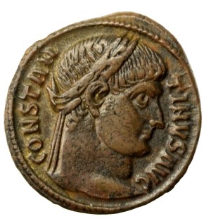 Cesarstwo Rzymskie, Konstantyn I Wielki (306-337 n.e.), Follis Saloniki (108)