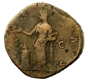 Roman Empire, Lucilla (164-169 AD), Sesterc (122)