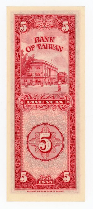 China, Taiwan, 5 yuan 1955 (412)