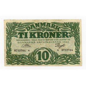 Dania, 10 koron 1948 (455)