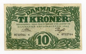 Denmark, 10 kroner 1948 (455)