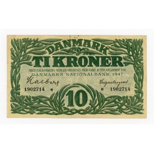 Dania, 10 koron 1947 (456)