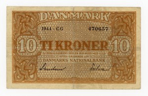 Denmark, 10 kroner 1944 (458)