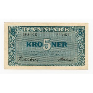 Denmark, 5 kroner 1948 (460)