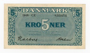 Dania, 5 koron 1948 (460)