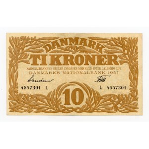 Dänemark, 10 Kronen 1937 (468)