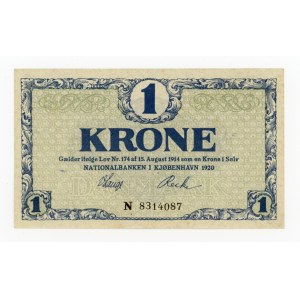 Dania, 1 korona 1920 (470)
