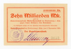 Sobięcin/Nieder Hermsdorf, 10 billion marks 1923 (478)