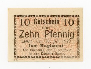 Lewin Klodzko, 10 fenig 1920 (480)