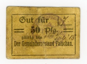 Palczewo/Palschau, 50 fenigs 1.VII.1918 (485)