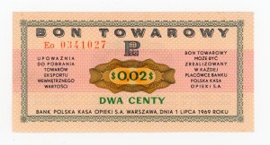 Pewex, 2 centy 1969 Eo (1001)