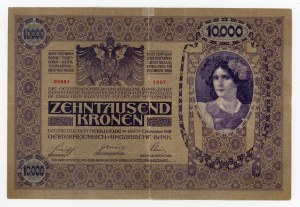Hungary, 10,000 crowns 1918 printed MAGYARORSZAG (1009)