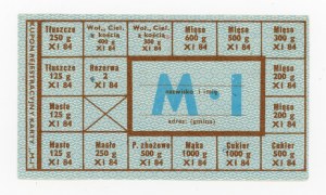 Supply card, November 1984 - M-I (1015)