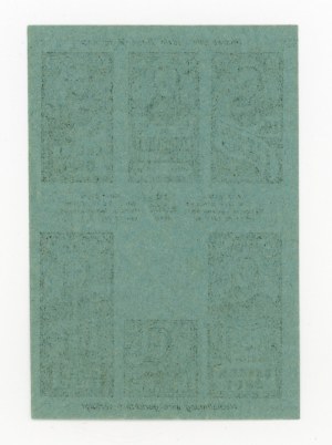 Łódź, kartka żywnościowa na chleb i cukier 1918 - 76 (1033)