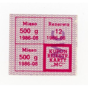 Karta zaopatrzeniowa, sierpień 1986 - M-C (1053)
