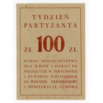 Partisan Week Brick, 100 gold 1948. unique (1075)