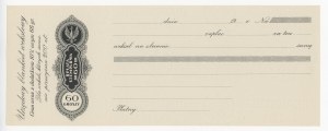 II RP, Stamp duty bill of exchange 60 groszy, [blank] (1077)