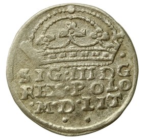 Sigismund III Vasa, 1608 penny, Cracow (619)