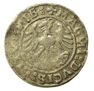 Sigismund I the Old, Half-penny 1520, Vilnius, SIGISMVANDI - reversed N (620)