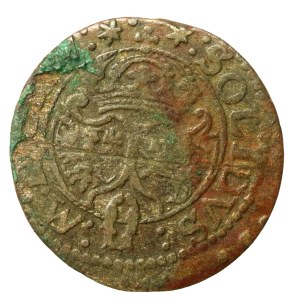 Zygmunt III Waza, Szeląg 1624, Wilno. Data na awersie (626)