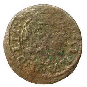 Zygmunt III Waza, Szeląg 1618, Wilno - bez herbu Bogoria - rzadki (629)