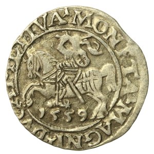 Zygmunt II August, Półgrosz 1559, Wilno - L/LITVA (634)