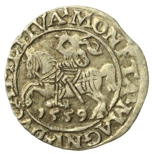 Sigismund II Augustus, Half-penny 1559, Vilnius - L/LITVA (634)