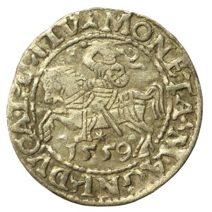 Zygmunt II August, Półgrosz 1559, Wilno - LI/LITV (636)