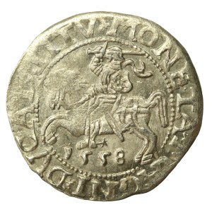 Zygmunt II August, Półgrosz 1558, Wilno - LI/LITV (638)