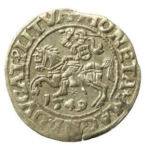 Sigismund II Augustus, Half-penny 1549, Vilnius - LI/LITVA (644)
