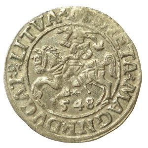 Zygmunt II August, Półgrosz 1548, Wilno - LI/LITVA (645)