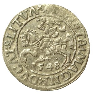 Sigismund II Augustus, Half-penny 1548, Vilnius - LI/LITVA (645)