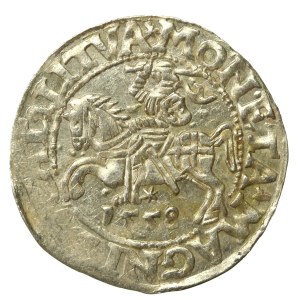 Sigismond II Auguste, demi-penny 1558, Vilnius - LI/LITVA (646)