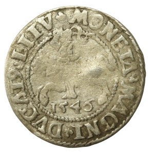 Sigismund II Augustus, Half-penny 1546, Vilnius - older Eagle type (653)