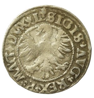 Sigismund II Augustus, Half-penny 1546, Vilnius - older Eagle type (653)