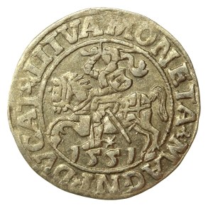 Zygmunt II August, Półgrosz 1551, Wilno - LI/LITVA (662)