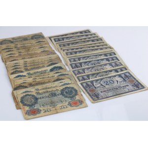 Niemcy, 20 marek 1914 - 33 szt. i 20 marek 1915 - 14 szt. Razem 47 szt. (851)