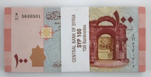 Syria, 100 funtów 2021. Paczka bankowa 100 szt. (853)