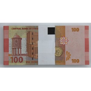 Syria, 100 funtów 2021. Paczka bankowa 100 szt. (853)