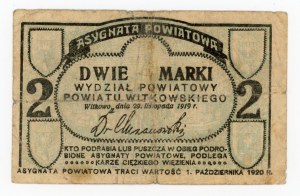 Gniezno i Witkowo, 2 marki 1919 (1040)